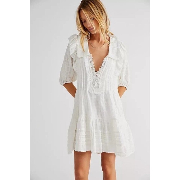 Free People Dresses & Skirts - NWOT free people elora mini dress ivory